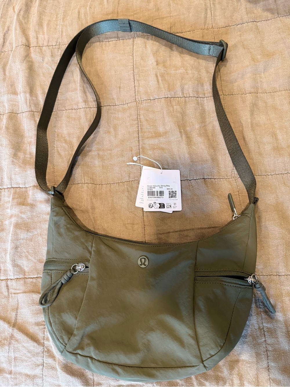 NWT lululemon Small Slouchy Sling Bag 3L (Sage)